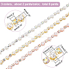  6 Yards 3 Colors AB Color Rhinestones Cup Chains LCHA-NB0001-02-2