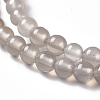 Natural Gray Agate Bead Strands X-G-R193-12-4mm-3