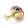 Halloween Brass Enamel European Beads X1-KK-A203-04A-G-2