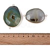 Natural Agate Connector Charms G-Q606-56A-G-3