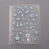 Waterproof Transparent Plastic Stickers X-DIY-E015-27I-1