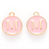 Golden Plated Alloy Enamel Charms ENAM-S118-07M-1