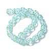 Handmade Foil Lampwork Bumpy Beads Strands FOIL-Z001-05A-1