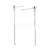 925 Sterling Silver Stud Earring Findings STER-N016-56P-2