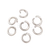 Tarnish Resistant 304 Stainless Steel Open Jump Rings STAS-R049-6x1mm-1