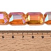 Electroplated Glass Beads EGLA-H002-A-09-4