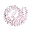 Transparent Electroplate Glass Beads Strands EGLA-N012-06F-2