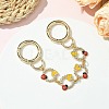 Spring Butterfly Ladybud Alloy Red & Yellow Enamel Link Bag Extender Chains AJEW-BA00143-2