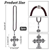 Alloy Cross Hanging Pendant Decorations HJEW-WH0039-08-5