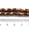 Electroplated Synthetic Magnetic Hematite Beads Strands G-P545-G01-02D-4