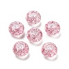 Transparent Acrylic European Beads TACR-P009-A01-06-1