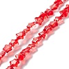 Transparent Glass Beads Strand GLAA-F112-04H-1