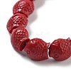 Synthetic Coral Carved Beads Strands CORA-C003-13B-02-3