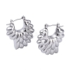 Non-Tarnish 304 Stainless Steel Hoop Earrings EJEW-K272-03P-1