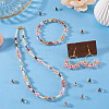 100Pcs Crackle Transparent Glass Beads GLAA-TADJ0001-12B-5