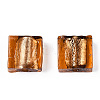 Handmade Silver Foil Lampwork Beads FOIL-S006-12x12mm-M-4
