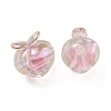 UV Plating Rainbow Iridescent Acrylic Beads OACR-F004-02H-2