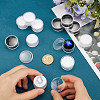 20Pcs 2 Colors Round Jewelry Clear Plastic Loose Diamond Storage Box CON-GF0001-15B-3
