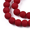 Opaque Glass Beads Strands X-GLAA-T032-P8mm-MD05-2