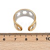 304 Stainless Steel Double Color Cuff Rings RJEW-S635-01GP-12-5