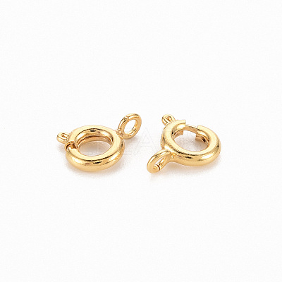 Brass Spring Ring Clasps X-KK-N231-258-NF-1