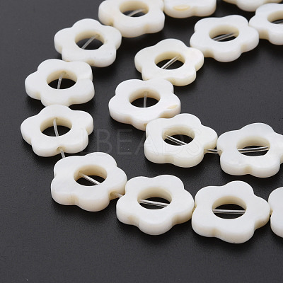 Freshwater Shell Beads Frames Strands X-SHEL-T009-14A-1