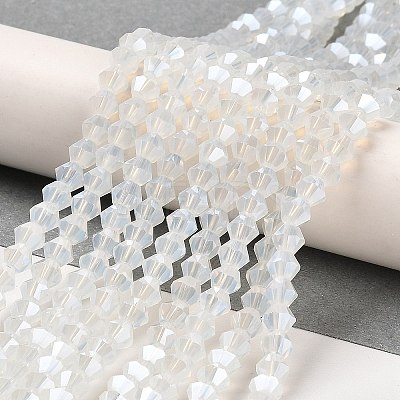 Imitation Jade Electroplate Glass Beads Strands EGLA-A039-J2mm-A05-1