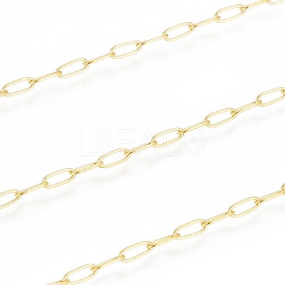 Ion Plating(IP) 304 Stainless Steel Paperclip Chains CHS-F010-01B-G-1