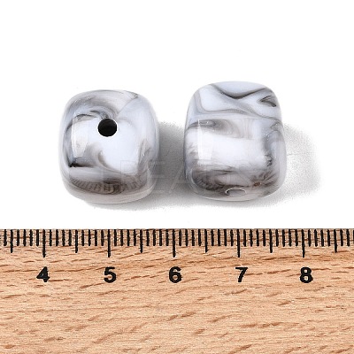 Opaque Acrylic Beads OACR-D320-01G-1
