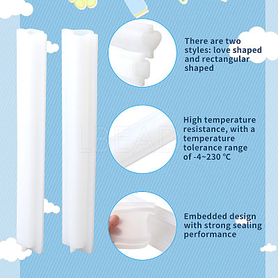 2 Sets 2 Style Silicone Pillar Soap Molds DIY-GL0004-23-1