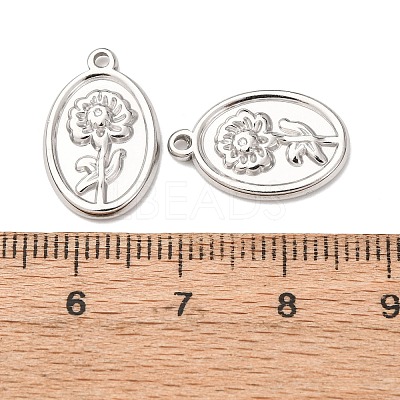 304 Stainless Steel Pendants STAS-I358-12P-09-1