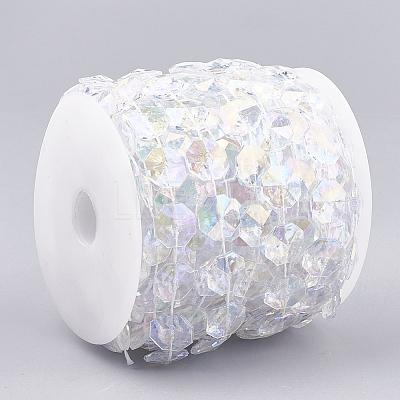 Plastic Beaded Trim Garland Strand AJEW-S071-07-1