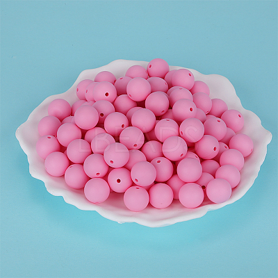 Round Silicone Focal Beads SI-JX0046A-72-1