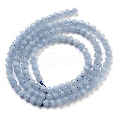Natural Angelite Beads Strands G-G161-A05-05-1