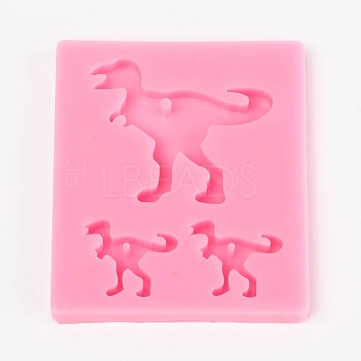 Dinosaur Food Grade Silicone Pendant Molds AJEW-WH0022-23-1