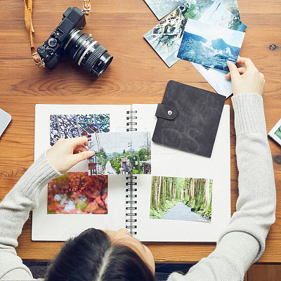 5 Inch PU Leather Cover Garden Seed Storage Organizer 2-Ring Binder Album AJEW-SP0004-72B-1