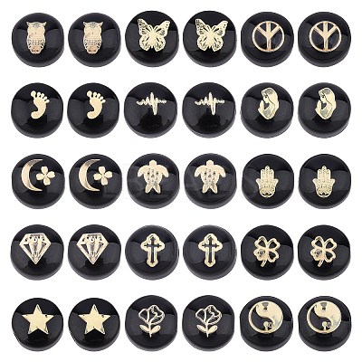 30Pcs 15 Style Handmade Lampwork Beads LAMP-AR0001-20-1