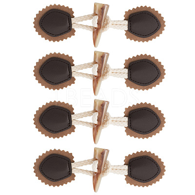 5 Pairs Resin Buttons BUTT-TA0001-48D-1