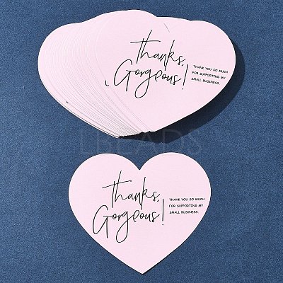 1 Bag Coated Paper Thank You Greeting Card DIY-FS0007-87-1