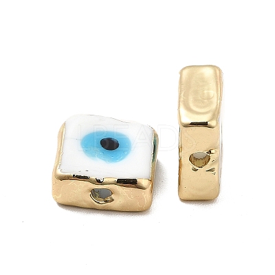 Brass Enamel Beads KK-F842-02A-1