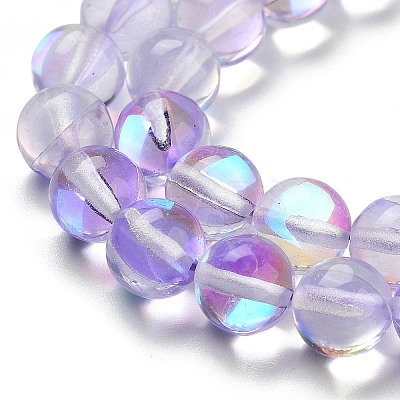 Transparent Glass Beads GLAA-B022-8mm-10-1