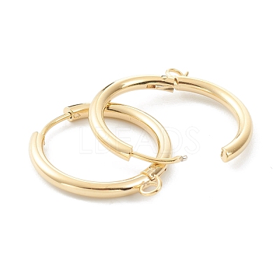 201 Stainless Steel Huggie Hoop Earring Findings STAS-P283-01I-G-1