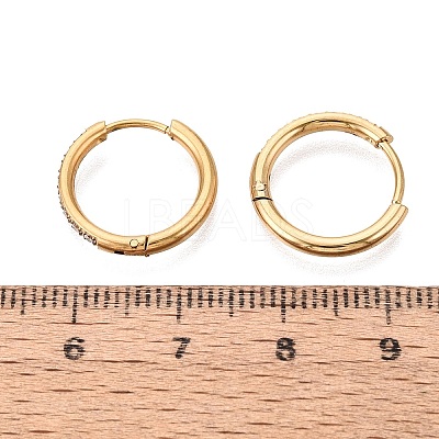304 Stainless Steel Hoop Earrings STAS-Q113-13G-01-1