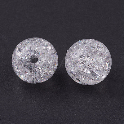 Transparent Acrylic Beads X-PAB984Y-1-1