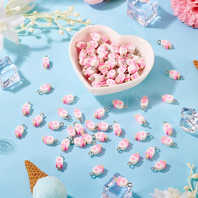 100Pcs Handmade Polymer Clay Charms CLAY-TA0001-96D-1