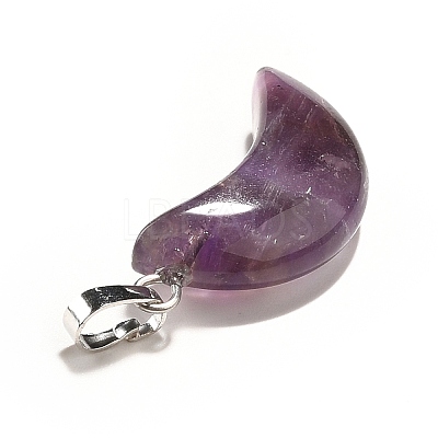 Natural Amethyst Pendants G-Z022-05D-1