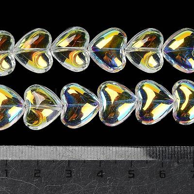Electroplate Glass Beads Strands X-EGLA-B008-01A-AB02-1