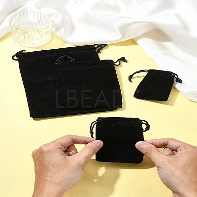 30Pcs Rectangle Velvet Pouches TP-FS0001-02A-1