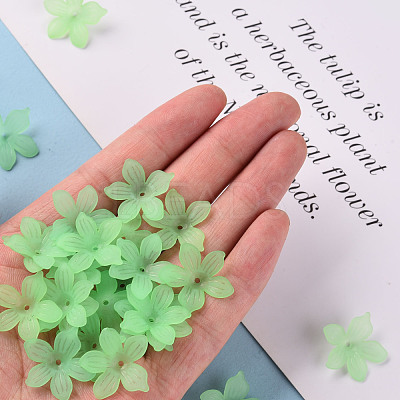 Frosted Acrylic Bead Caps MACR-S371-05A-733-1