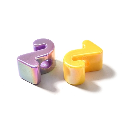 UV Plating Opaque Acrylic Beads SACR-Z007-02C-1
